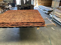 Wilgenteen tuinscherm "stingray" - 180x180 cm (4x) - afbeelding 5 van  9