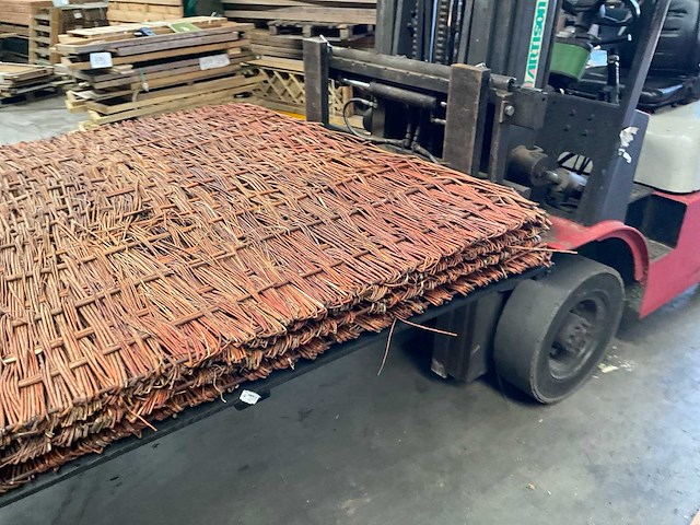 Wilgenteen tuinscherm "stingray" - 180x180 cm (4x) - afbeelding 7 van  9