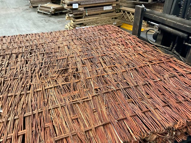 Wilgenteen tuinscherm "stingray" - 180x180 cm (4x) - afbeelding 8 van  9