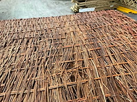 Wilgenteen tuinscherm "stingray" - 180x180 cm (4x) - afbeelding 9 van  9