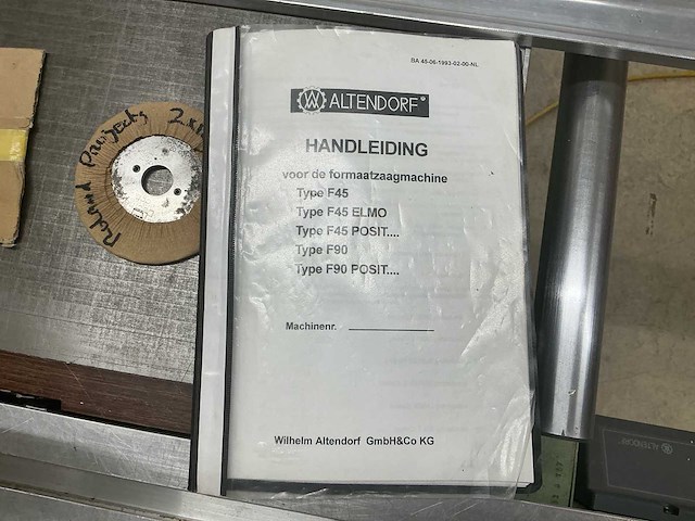 Wilhelm altemdorf f90 formaatcirkelzaagmachine - afbeelding 4 van  29