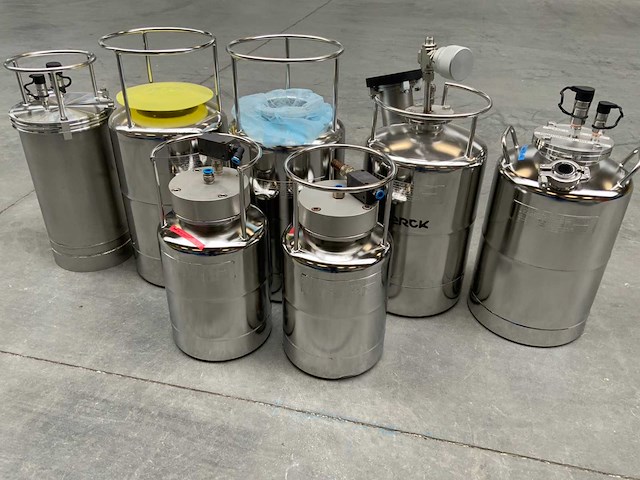 Wilhelm schmidt jem 20 / nex 20 rvs cannister (7x) - afbeelding 1 van  8