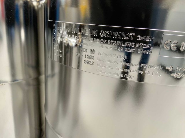 Wilhelm schmidt jem 20 / nex 20 rvs cannister (7x) - afbeelding 4 van  8