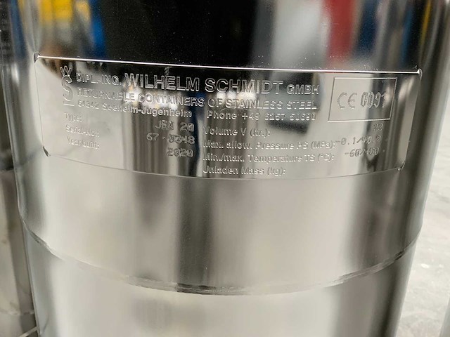 Wilhelm schmidt jem 20 / nex 20 rvs cannister (7x) - afbeelding 7 van  8