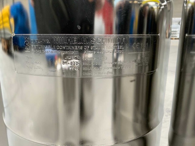 Wilhelm schmidt jem 20 / nex 20 rvs cannister (7x) - afbeelding 8 van  8