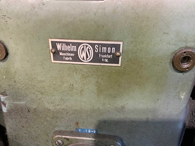 Wilhelm simon dubbele slijpmachine - afbeelding 5 van  8