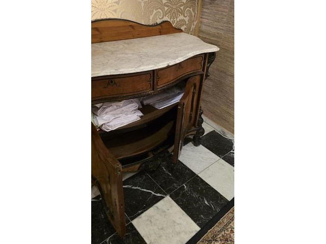 Willem iii mahoniehouten buffetkast, antiek - afbeelding 2 van  2