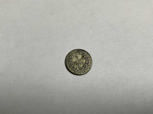 Willem iii, zilveren 5 cent, 1850 - afbeelding 2 van  3