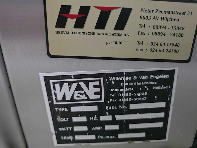 Willemse & van engelen - gelei spuitmachine - afbeelding 4 van  5