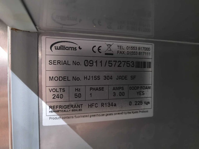 Williams - hj1ss 304 - rvs mobiele koeling - afbeelding 6 van  6