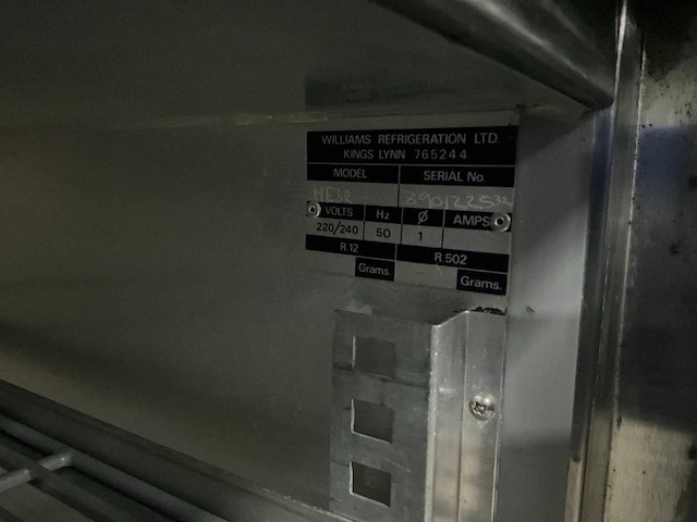 Williams - ne3r - koelwerkbank met externe motor - afbeelding 6 van  7