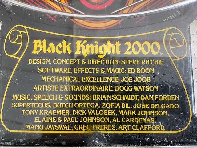 Williams black night 2000 flipperkast - afbeelding 6 van  7