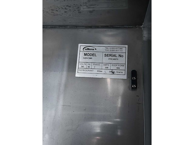 Williams hjc3-700d koelwerkbank - afbeelding 2 van  9