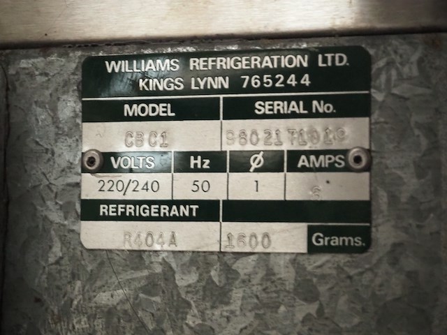 Williams refrigeration - afbeelding 8 van  8
