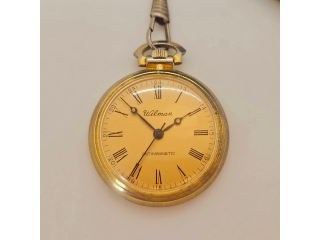 Wilman mechanisch zakhorloge met ketting - afbeelding 3 van  8