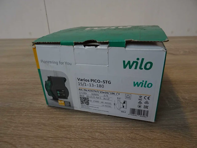 Wilo - varios pico-stg 15/1-13-180 - natloper-circulatiepomp - afbeelding 1 van  1