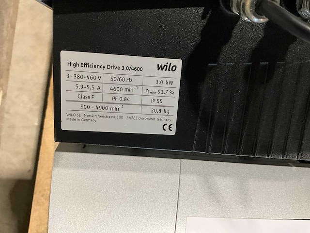 Wilo high efficiency drive 3/4600 inline circulatie pomp - afbeelding 8 van  8