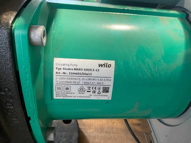 Wilo stratos maxo 100/0.5-12 circulatiepomp - afbeelding 3 van  3