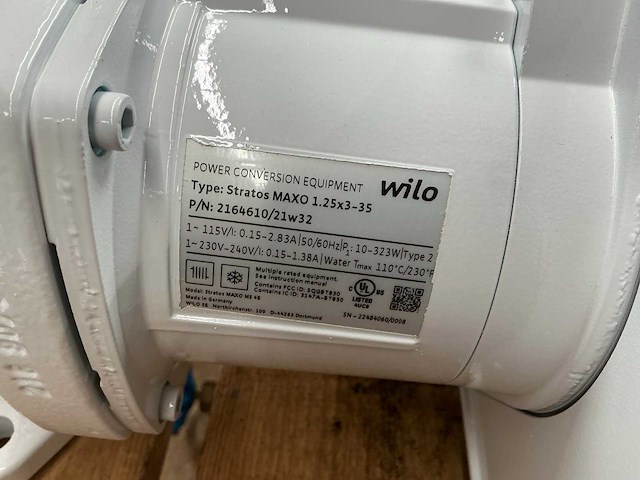 Wilo stratos maxo 1.25x3-35 pomp - afbeelding 2 van  2