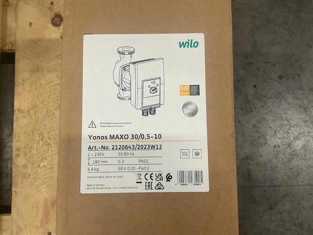 Wilo yonos maxo 30/0,5-10 circulatiepomp - afbeelding 3 van  3
