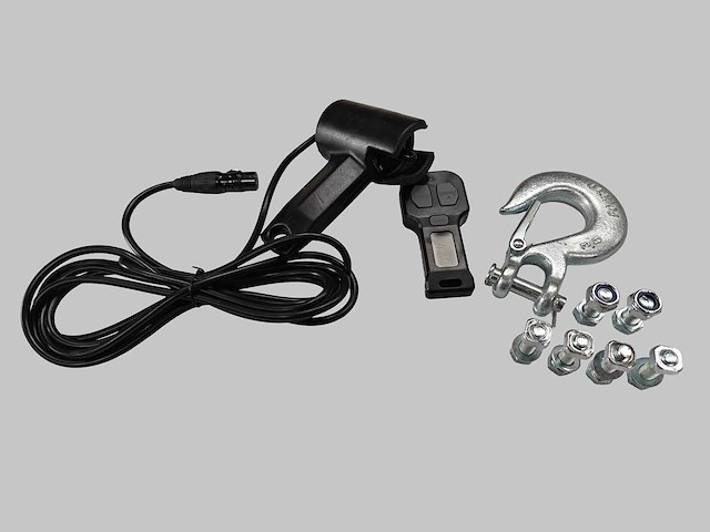 Winchtech 6100 kg 12v elektrische lier (6.5 pk) met staalkabel en draadloze bediening - afbeelding 9 van  12
