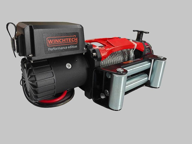 Winchtech 6100 kg 12v elektrische lier (6.5 pk) met staalkabel en draadloze bediening - afbeelding 6 van  12