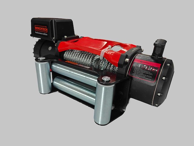 Winchtech 6100 kg 12v elektrische lier (6.5 pk) met staalkabel en draadloze bediening - afbeelding 7 van  12