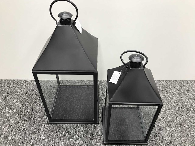 Windlicht set van 2 stuks (40x) - afbeelding 2 van  5