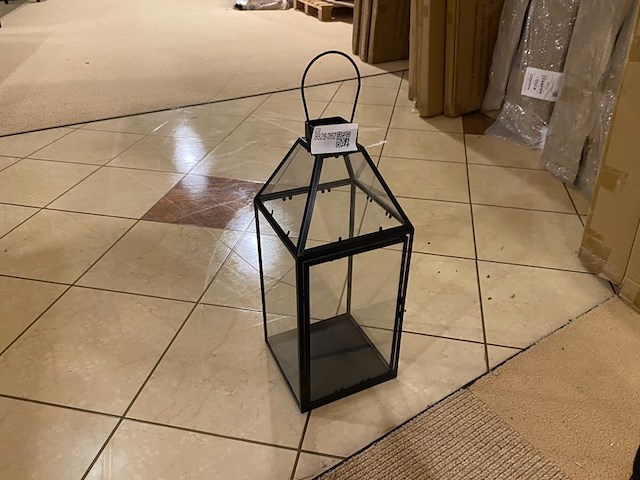 Windlicht, zwart - afbeelding 1 van  3