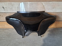 Windscherm harley, batwing, zwart - afbeelding 1 van  6