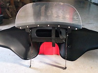 Windscherm harley, batwing, zwart - afbeelding 5 van  6