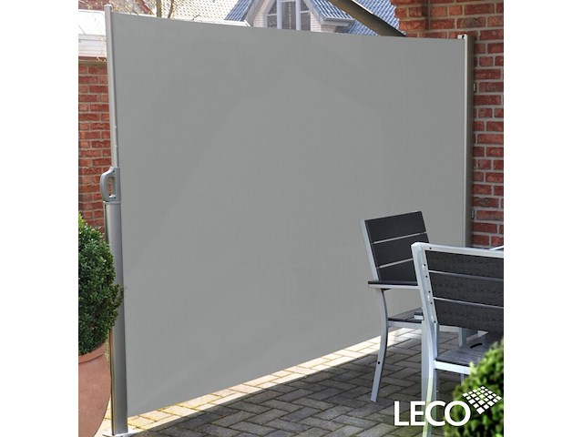 Windscherm oprolbaar, leco, lichtgrijs - afbeelding 6 van  8