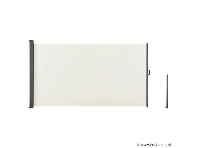 Windscherm / zonnescherm dubai 500 x 200 cm - beige - afbeelding 6 van  8