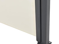 Windscherm / zonnescherm dubai 500 x 200 cm - beige - afbeelding 4 van  8