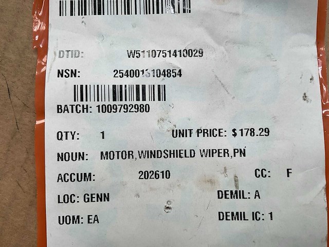 Windshield wiper motor - afbeelding 3 van  3