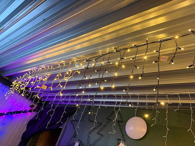 Wing links ijspegels kerstverlichting / buitenverlichting (122x) - afbeelding 7 van  7