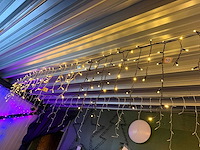 Wing links ijspegels kerstverlichting / buitenverlichting (122x) - afbeelding 7 van  7