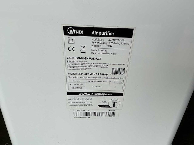 Winix luchtreiniger (4x) - afbeelding 7 van  9
