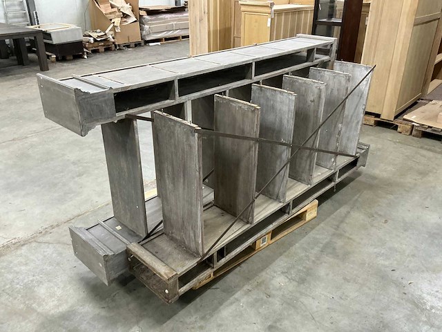 Winkeldisplay kast 230,5x206,5x38,5cm - afbeelding 1 van  1