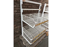 Winkeldisplay v.v. draadmanden 105x75x145cm (2x) - afbeelding 3 van  3