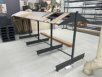 Winkelrek met laminaat samples