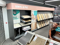 Winkelstelling met vloer samples