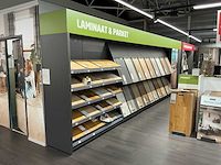 Winkelstelling met vloer samples