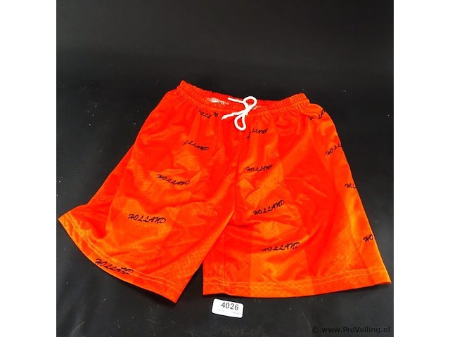 Winner korte oranje broek - afbeelding 1 van  3