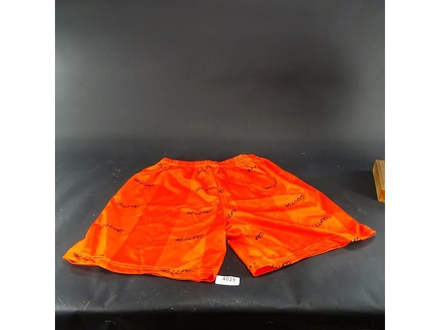 Winner korte oranje broek - afbeelding 2 van  3