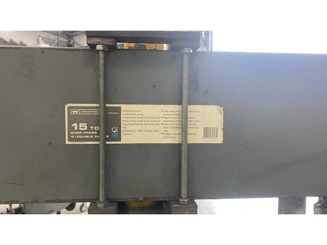 Winntec 15t hydraulische pers - afbeelding 4 van  4