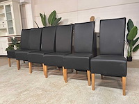 Winslow leren eetkamerstoel (6x) - afbeelding 4 van  6