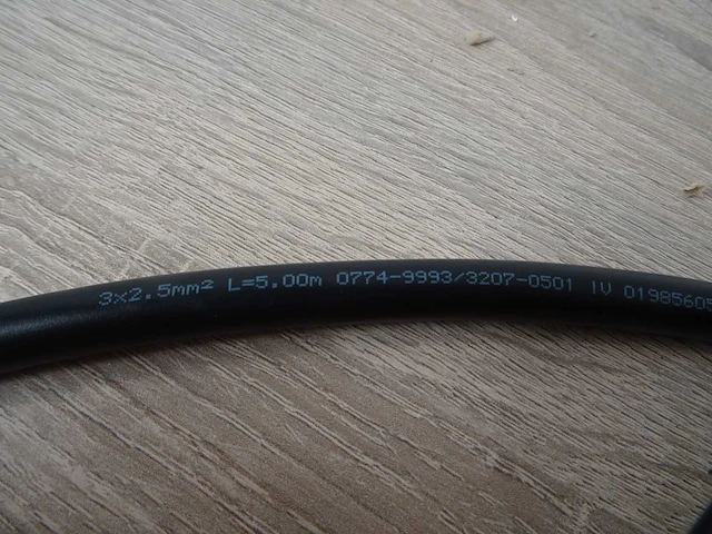 Winsta - 0774-9993/3207-0501 - 3g 2,5mm2 - patchkabel 5 mtr (129x) - afbeelding 2 van  2