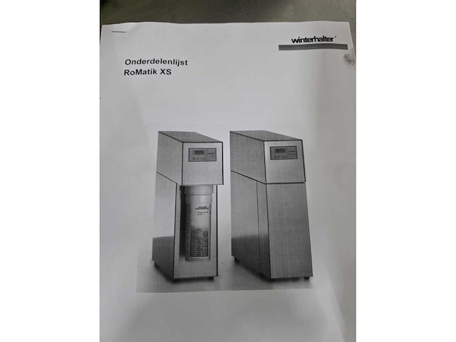 Winterhalter - romatik xs - rvs osmose apparaat - afbeelding 8 van  8