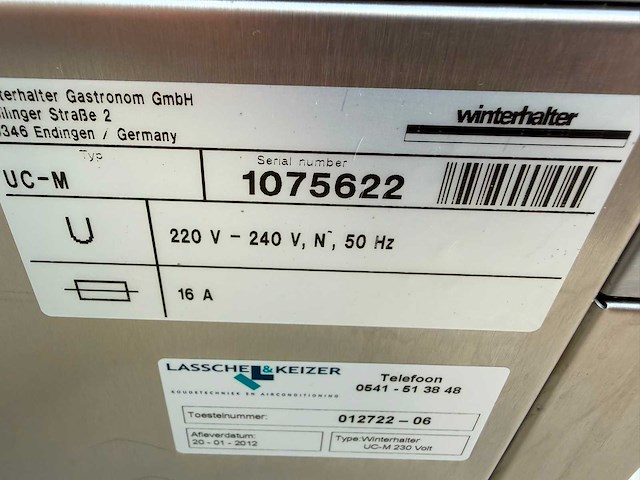 Winterhalter - uc-m met osmose - korvenvaatwasmachine - afbeelding 5 van  5